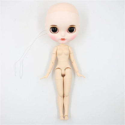 DBS Blyth doll bald head customized matte face white skin DIY custom DOLL anime girls