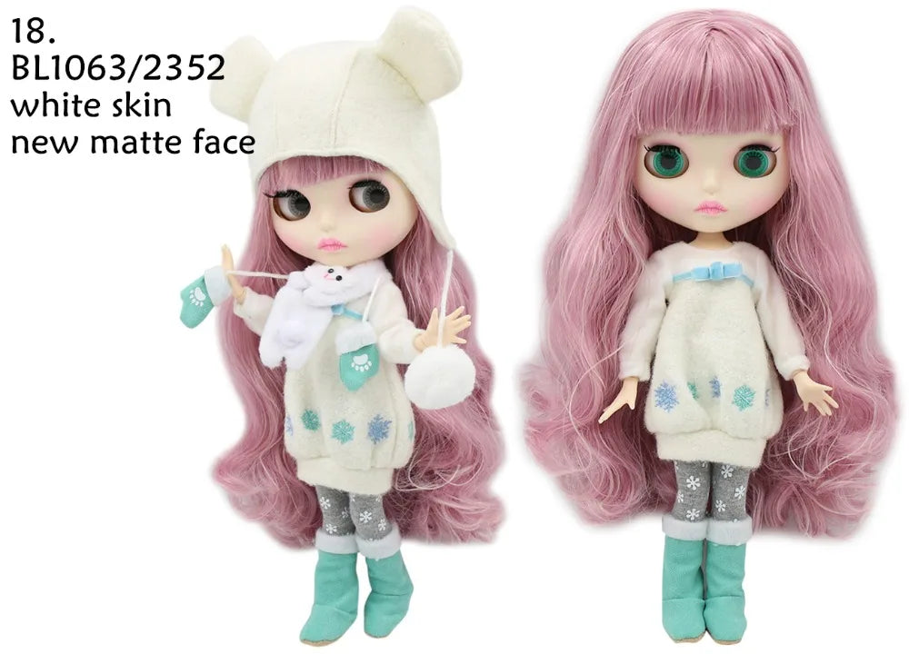 ICY DBS Blyth Doll combination doll with clothes shoes matte face shiny face 1/6 bjd 30cm anime toy girls gift