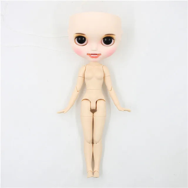 DBS Blyth doll bald head customized matte face white skin DIY custom DOLL anime girls