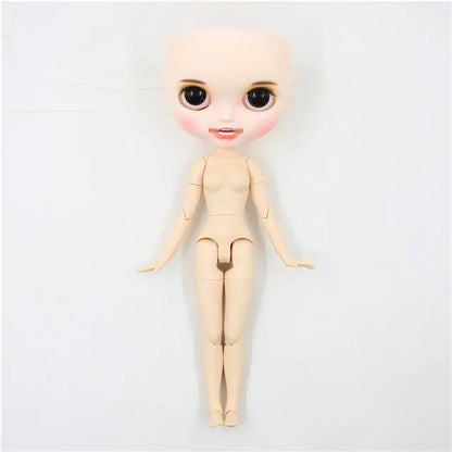DBS Blyth doll bald head customized matte face white skin DIY custom DOLL anime girls