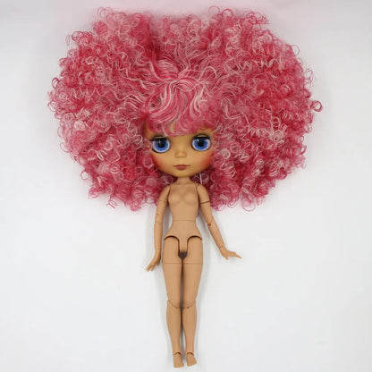 ICY DBS Blyth Doll 1/6 bjd joint body dark skin white skin matte face afro curly hair 30cm toy anime girls gift