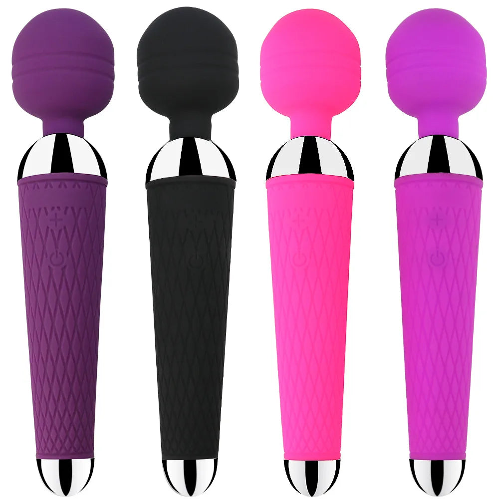 MwOiiOwM USB Rechargeable Microphone G-spot Vibrator Massager Waterproof Dual Vibration Sex Toys for Women Adult Product 4 Color
