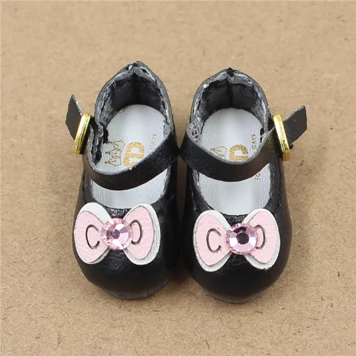 ICY DBS Blyth doll joint body shoes cat bow 2.5cm toy shoes anime cute shoes for doll girls