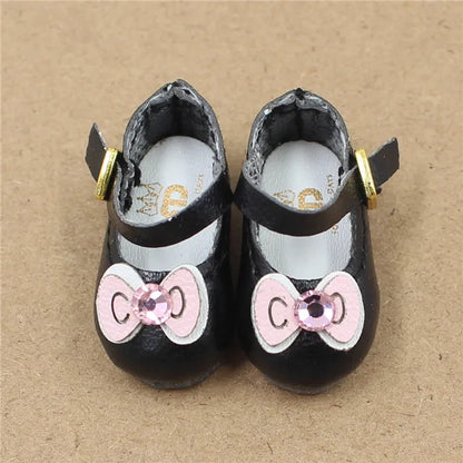 ICY DBS Blyth doll joint body shoes cat bow 2.5cm toy shoes anime cute shoes for doll girls