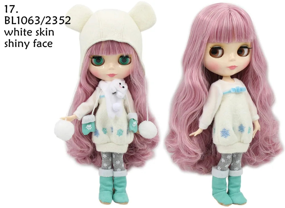 ICY DBS Blyth Doll combination doll with clothes shoes matte face shiny face 1/6 bjd 30cm anime toy girls gift