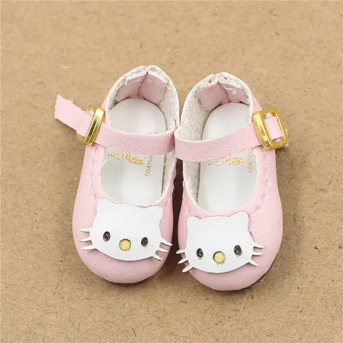 ICY DBS Blyth doll joint body shoes cat bow 2.5cm toy shoes anime cute shoes for doll girls