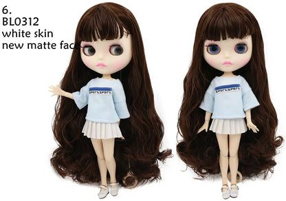 ICY DBS Blyth Doll combination doll with clothes shoes matte face shiny face 1/6 bjd 30cm anime toy girls gift