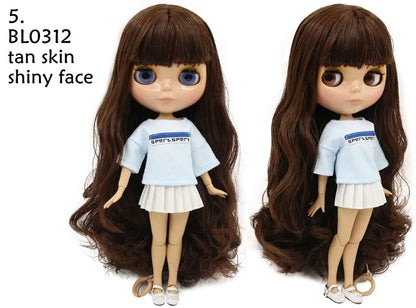 ICY DBS Blyth Doll combination doll with clothes shoes matte face shiny face 1/6 bjd 30cm anime toy girls gift