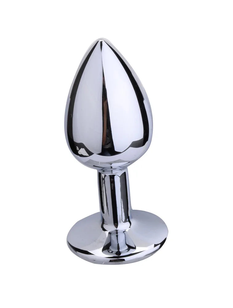 Metal Anal Plug  Jewel Decoration Butt Beads Sex Prostate Massager Anus Toys For Women and Man Couple Gay 3 Size
