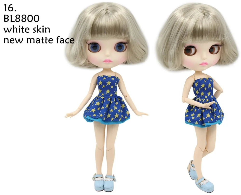 ICY DBS Blyth Doll combination doll with clothes shoes matte face shiny face 1/6 bjd 30cm anime toy girls gift