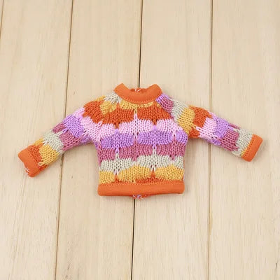 ICY DBS Blyth doll Colorful Sweater Toy Clothes Anime Outfits