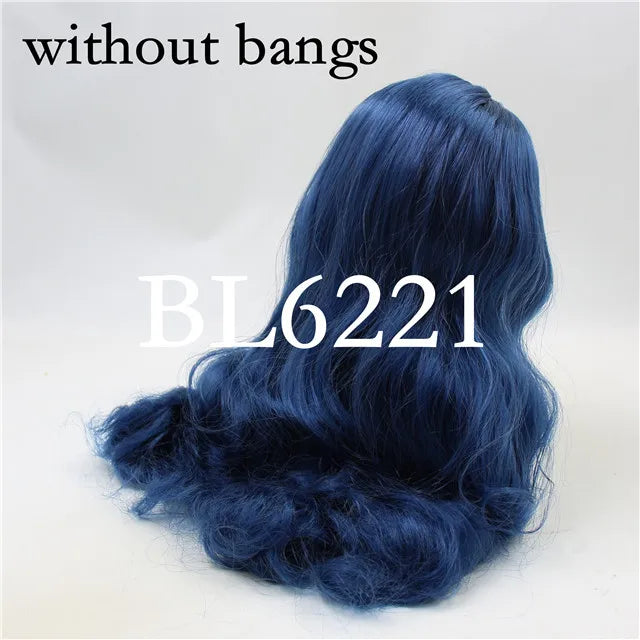 DBS blyth doll icy wig rbl scalp and dome for customized doll diy accessories anime white skin blue hair tan skin dark skin