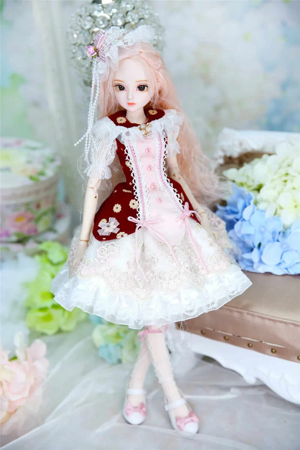 DBS 1/4 BJD DQ doll Diary Queen 45cm princess including clothes diary and handset