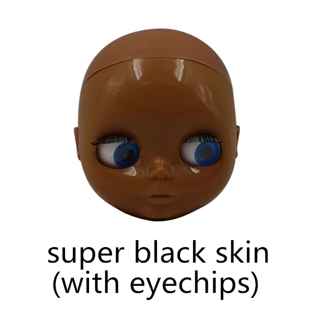 DBS blyth doll bald head without hair for custom face DIY doll, the scalp is loose, it is not assembled