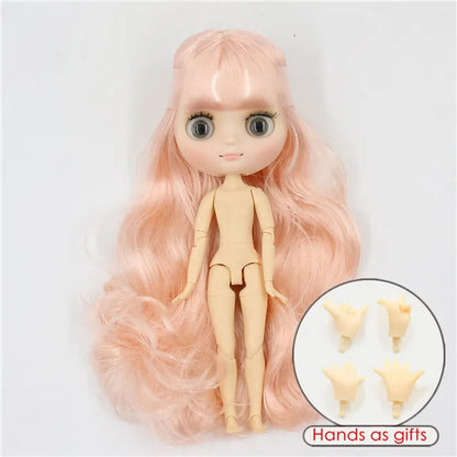 DBS blyth middie doll 1/8 TOY anime joint body short hair straight hair special offer nude doll 20cm girls gift