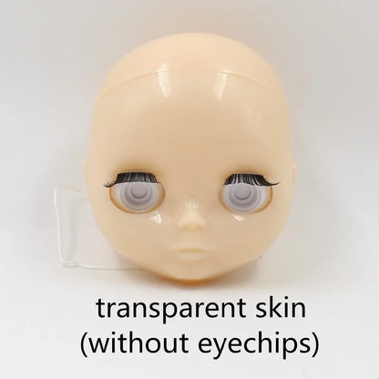 DBS blyth doll bald head without hair for custom face DIY doll, the scalp is loose, it is not assembled