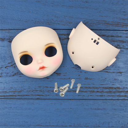 blyth doll customized faceplate DIY matte face lips carves eyebrow handwork hand-painted face