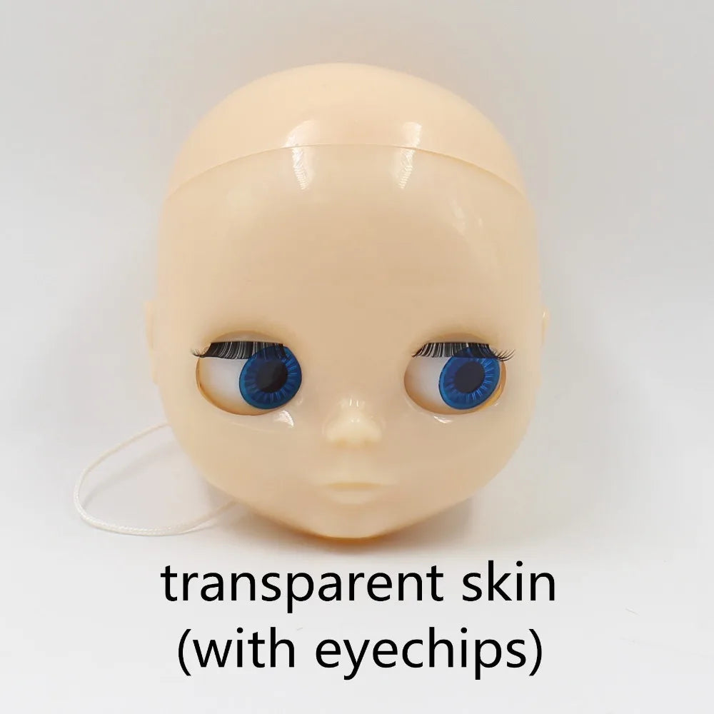 DBS blyth doll bald head without hair for custom face DIY doll, the scalp is loose, it is not assembled