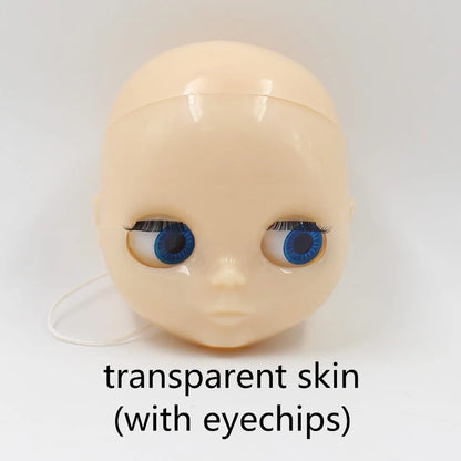 DBS blyth doll bald head without hair for custom face DIY doll, the scalp is loose, it is not assembled