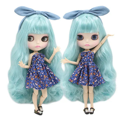 ICY DBS Blyth Doll combination doll with clothes shoes matte face shiny face 1/6 bjd 30cm anime toy girls gift