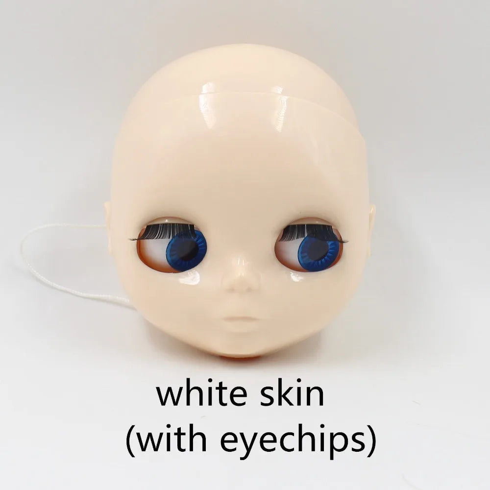 DBS blyth doll bald head without hair for custom face DIY doll, the scalp is loose, it is not assembled