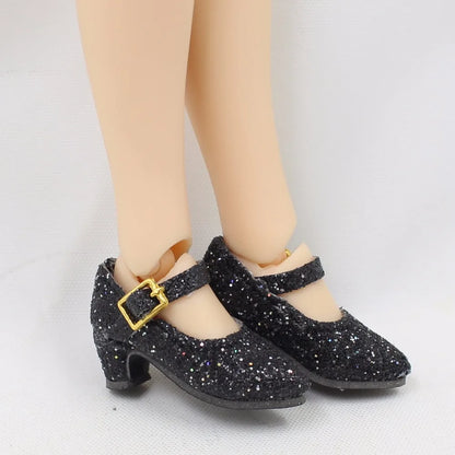 ICY DBS Blyth doll joint body shoes bling bling elegant High heels toy shoes