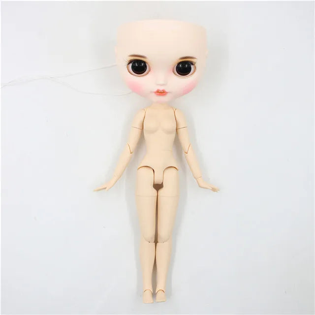 DBS Blyth doll bald head customized matte face white skin DIY custom DOLL anime girls