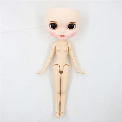 DBS Blyth doll bald head customized matte face white skin DIY custom DOLL anime girls