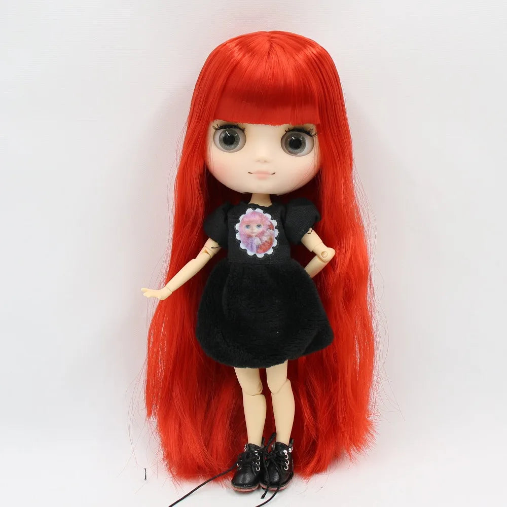 DBS blyth middie doll 1/8 TOY anime joint body short hair straight hair special offer nude doll 20cm girls gift