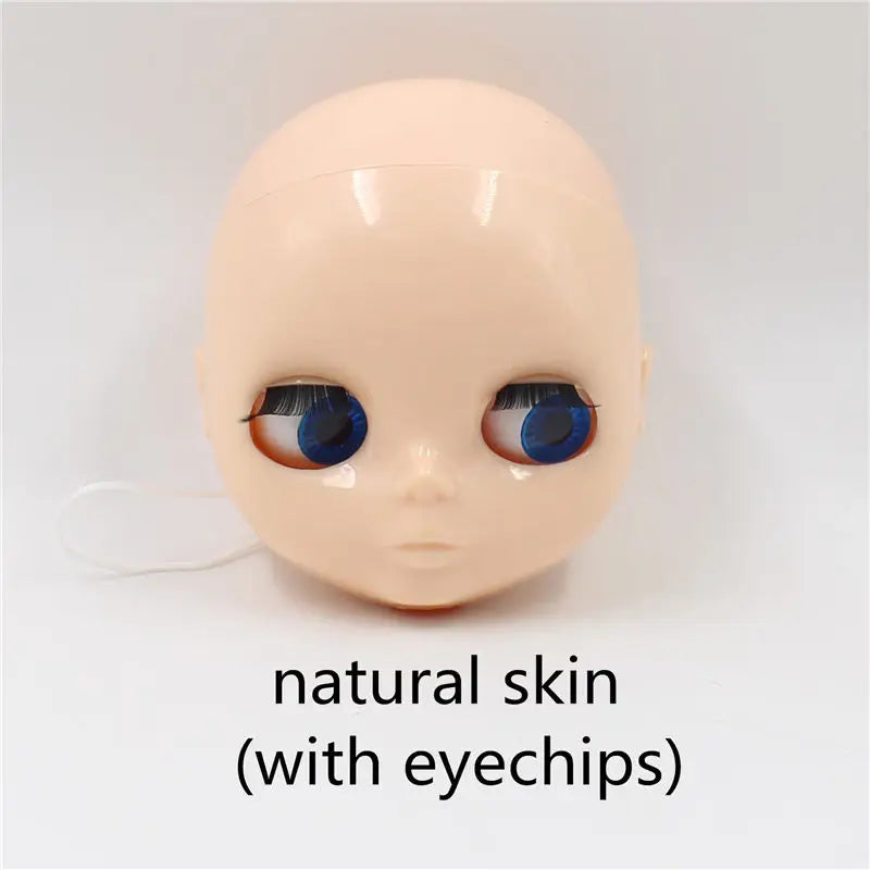 DBS blyth doll bald head without hair for custom face DIY doll, the scalp is loose, it is not assembled