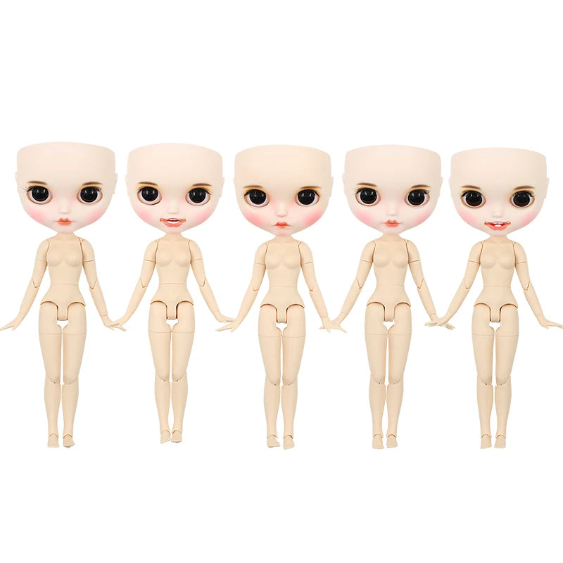 DBS Blyth doll bald head customized matte face white skin DIY custom DOLL anime girls