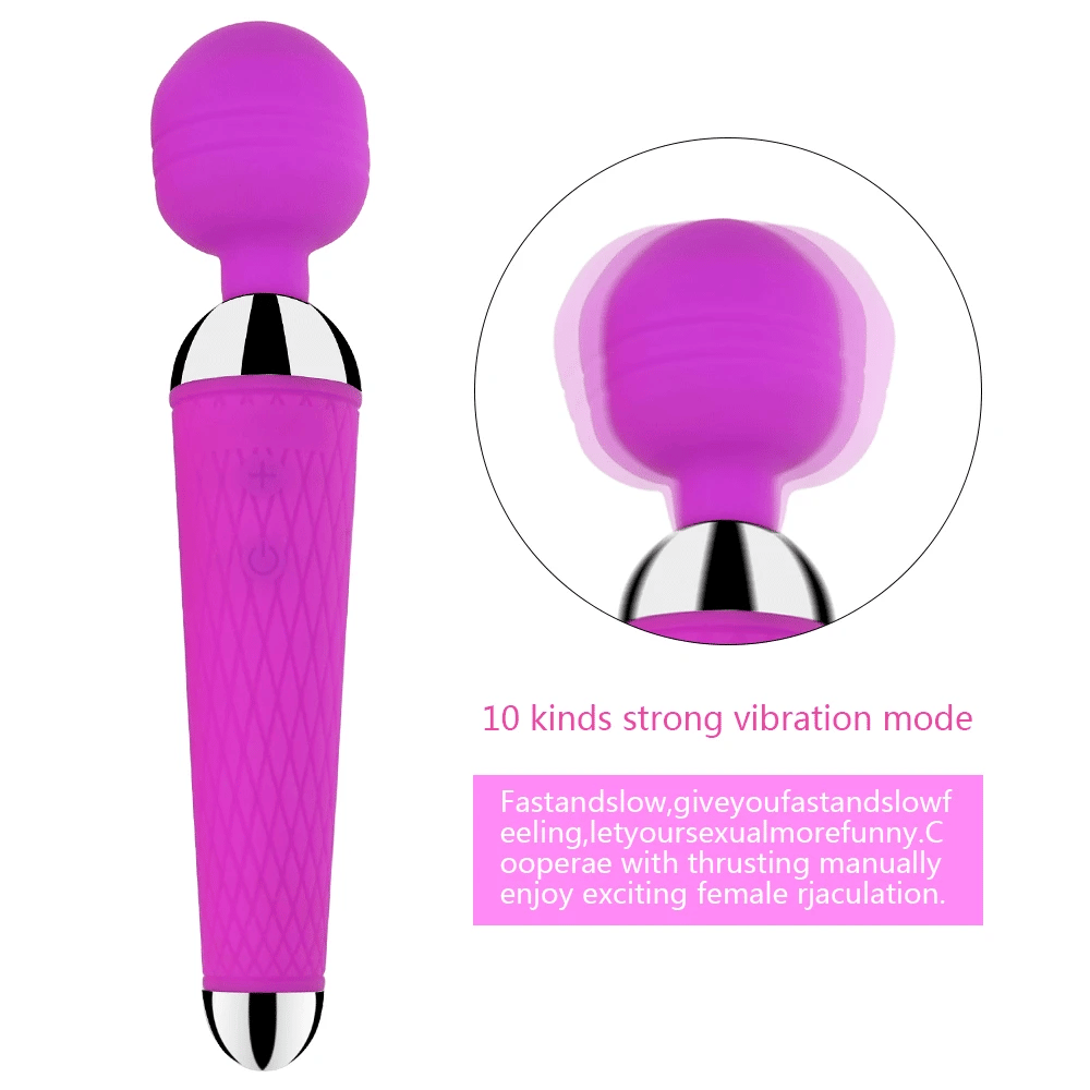 MwOiiOwM USB Rechargeable Microphone G-spot Vibrator Massager Waterproof Dual Vibration Sex Toys for Women Adult Product 4 Color