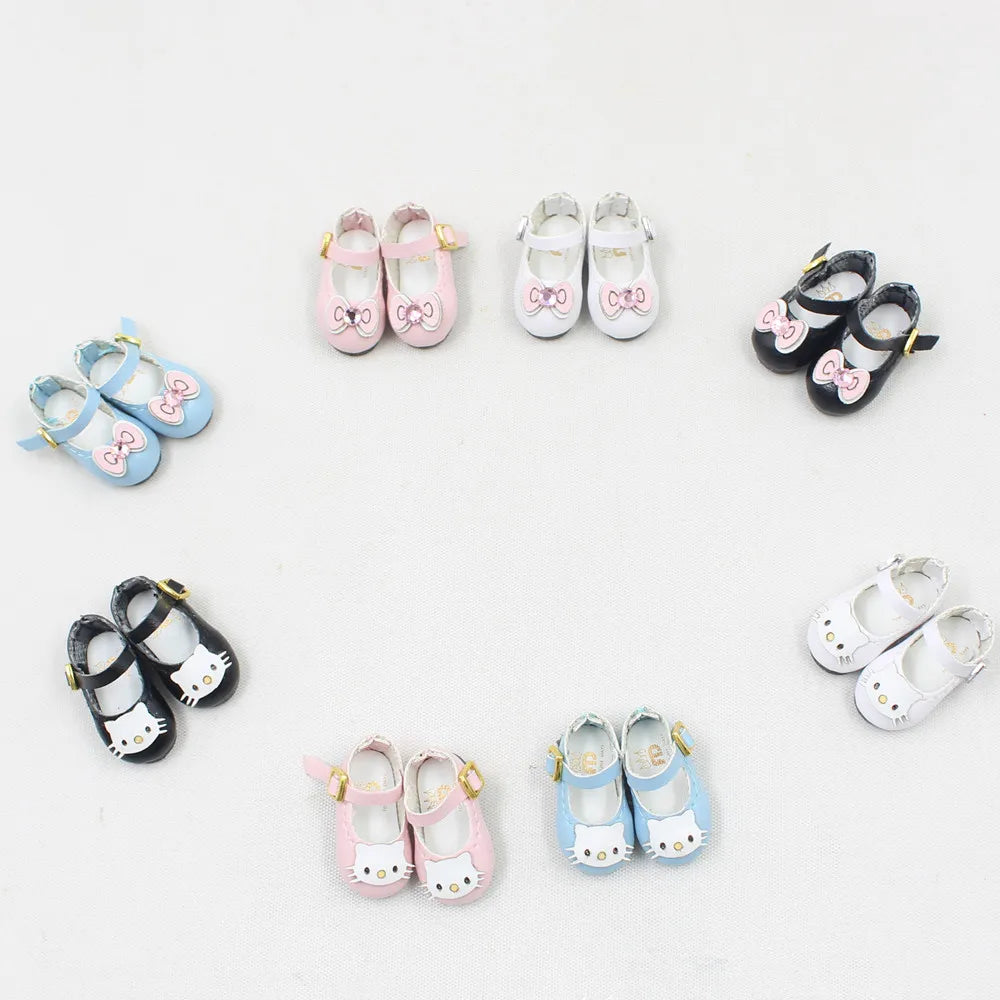 ICY DBS Blyth doll joint body shoes cat bow 2.5cm toy shoes anime cute shoes for doll girls