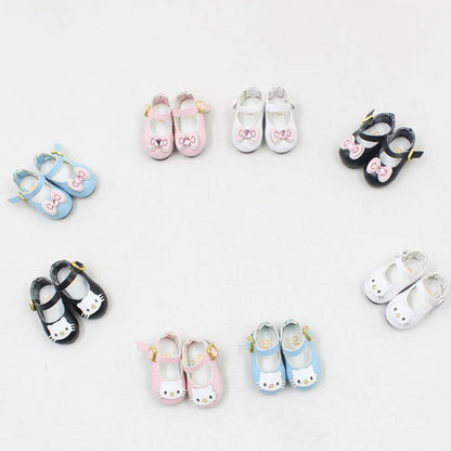 ICY DBS Blyth doll joint body shoes cat bow 2.5cm toy shoes anime cute shoes for doll girls