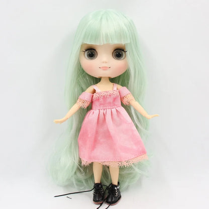 DBS blyth middie doll 1/8 TOY anime joint body short hair straight hair special offer nude doll 20cm girls gift