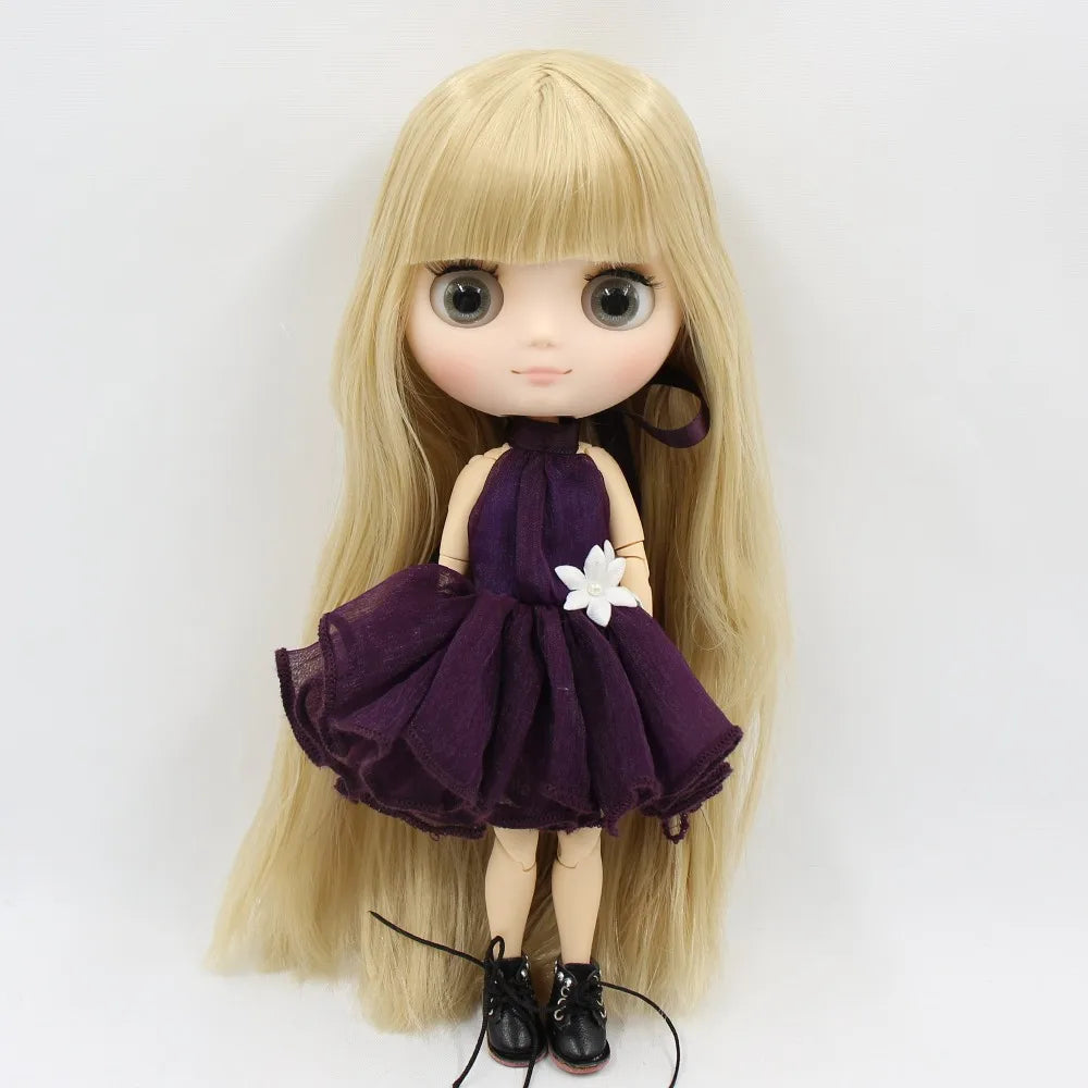 DBS blyth middie doll 1/8 TOY anime joint body short hair straight hair special offer nude doll 20cm girls gift