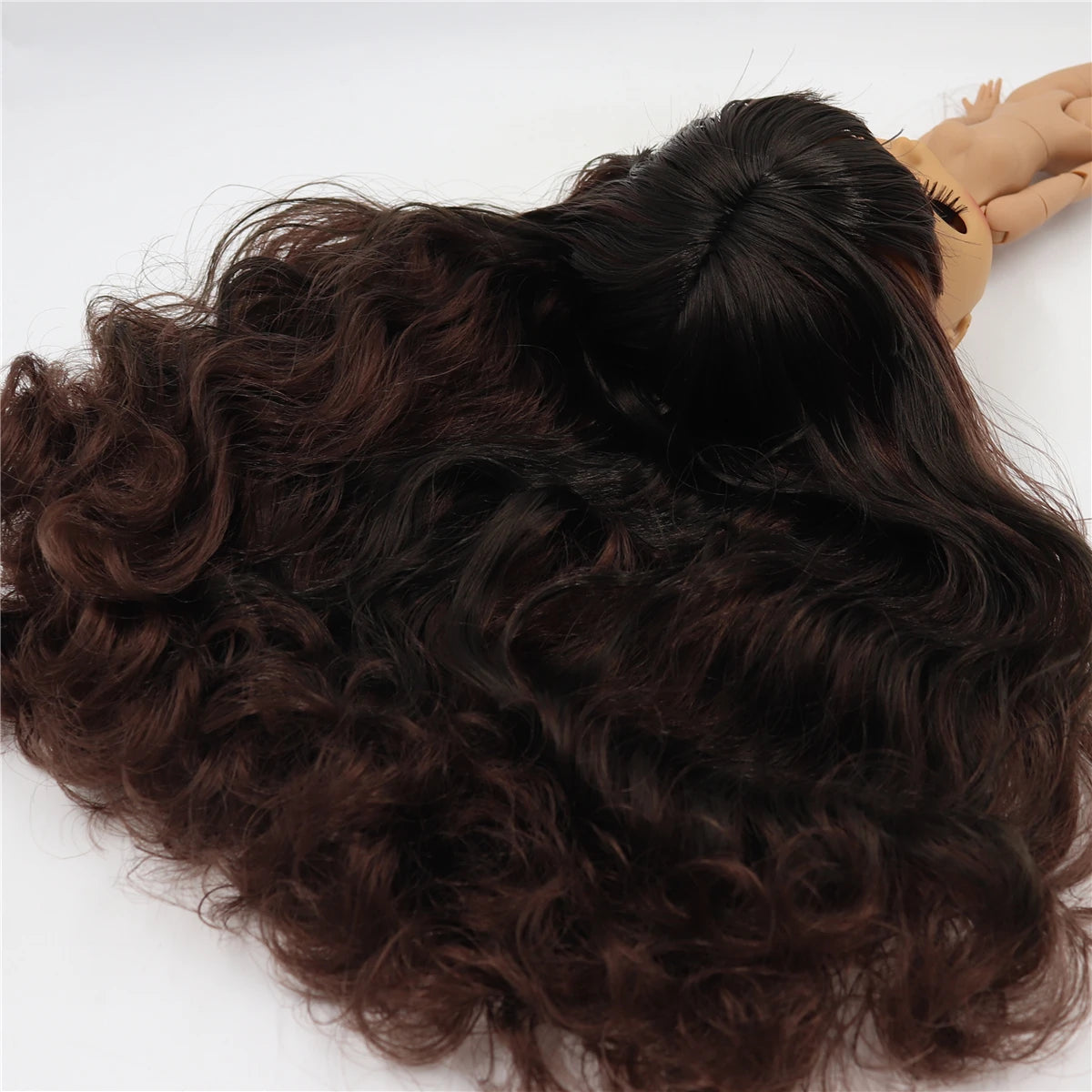 ICY DBS Blyth doll 1/6 bjd black mix brown hair joint body 30cm doll custom doll DIY anime girls
