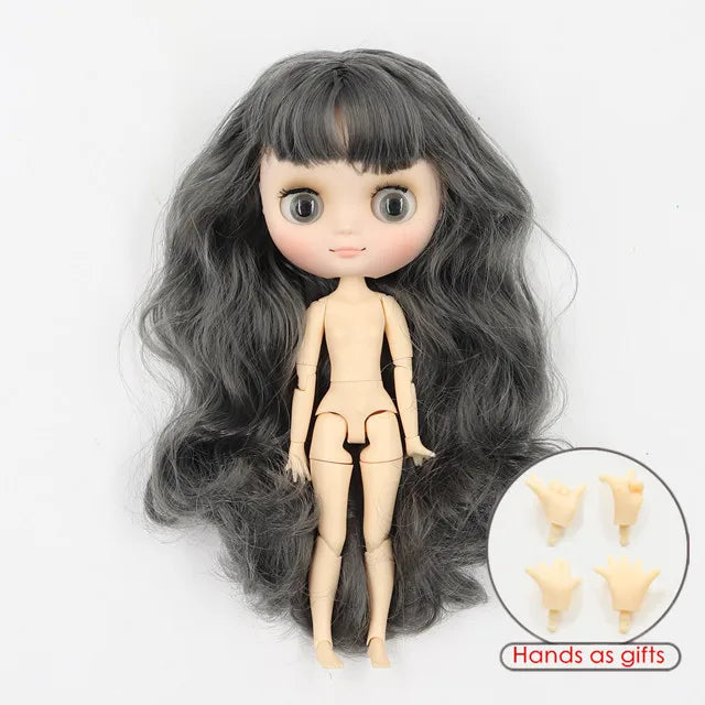 DBS blyth middie doll 1/8 TOY anime joint body short hair straight hair special offer nude doll 20cm girls gift