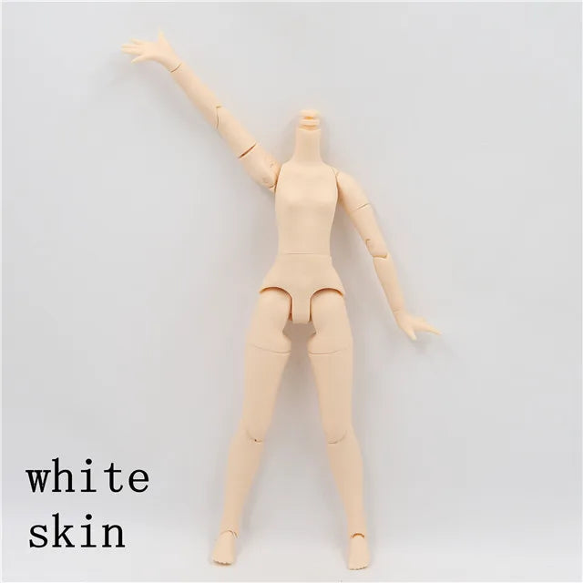 DBS blyth doll icy toy body small chest joint body azone body white skin dark skin natural skin for DIY custom doll