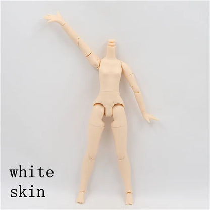 DBS blyth doll icy toy body small chest joint body azone body white skin dark skin natural skin for DIY custom doll