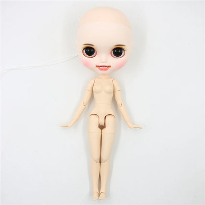 DBS Blyth doll bald head customized matte face white skin DIY custom DOLL anime girls