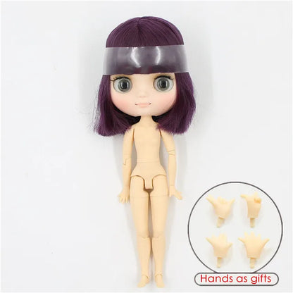 DBS blyth middie doll 1/8 TOY anime joint body short hair straight hair special offer nude doll 20cm girls gift