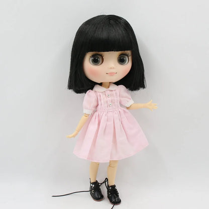 DBS blyth middie doll 1/8 TOY anime joint body short hair straight hair special offer nude doll 20cm girls gift