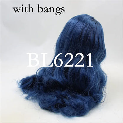 DBS blyth doll icy wig rbl scalp and dome for customized doll diy accessories anime white skin blue hair tan skin dark skin