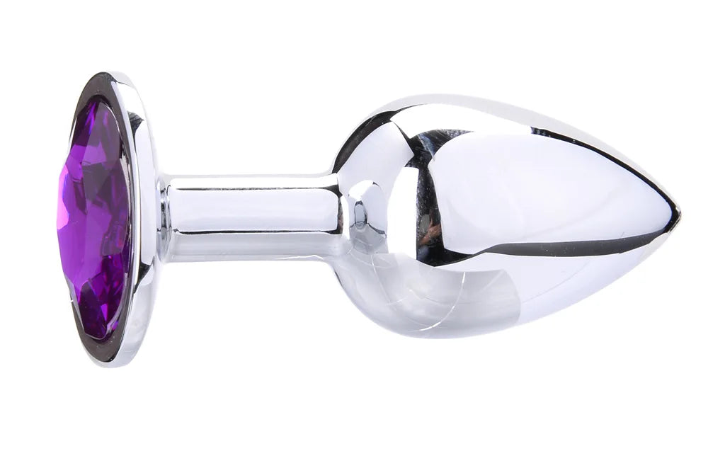 Metal Anal Plug  Jewel Decoration Butt Beads Sex Prostate Massager Anus Toys For Women and Man Couple Gay 3 Size