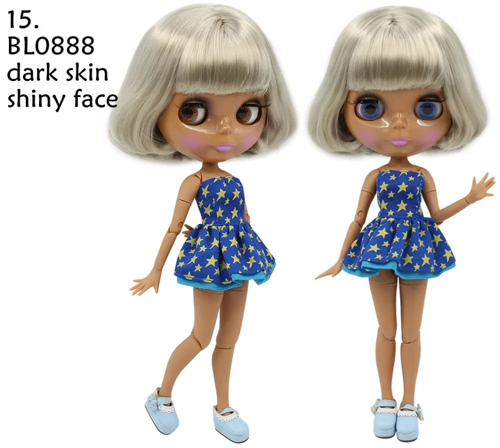 ICY DBS Blyth Doll combination doll with clothes shoes matte face shiny face 1/6 bjd 30cm anime toy girls gift
