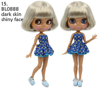 ICY DBS Blyth Doll combination doll with clothes shoes matte face shiny face 1/6 bjd 30cm anime toy girls gift