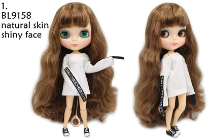 ICY DBS Blyth Doll combination doll with clothes shoes matte face shiny face 1/6 bjd 30cm anime toy girls gift