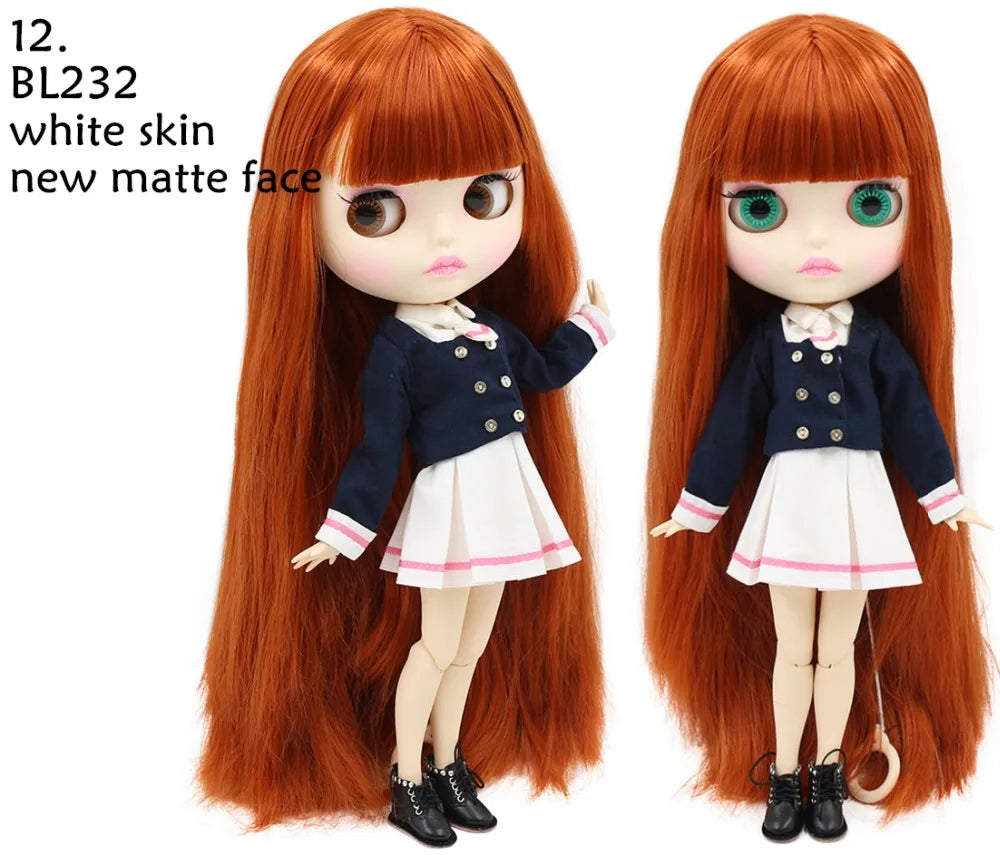 ICY DBS Blyth Doll combination doll with clothes shoes matte face shiny face 1/6 bjd 30cm anime toy girls gift