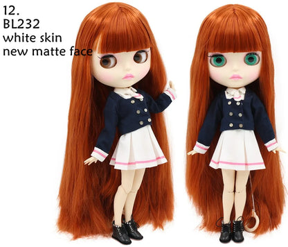 ICY DBS Blyth Doll combination doll with clothes shoes matte face shiny face 1/6 bjd 30cm anime toy girls gift